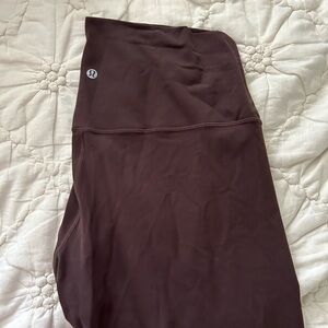 NEW LULULEMON ESPRESSO ALIGN LEGGINGS never been worn size 14 length 25